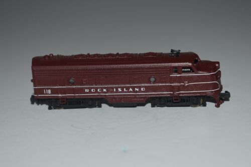 N Scale Minitrix Custom Rock Island F7A Diesel Locomotive 118 C48728