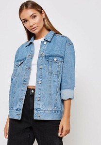 missguided blue oversized denim jacket