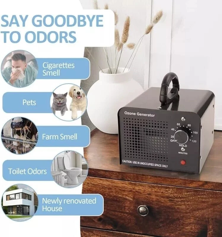 Industrial Ozone Generator Machine Air Purifier Ionizer Ozonator w/ Timer - Image 2 of 4