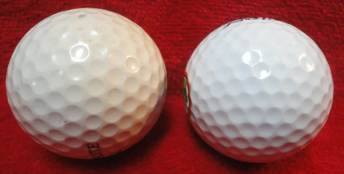 LOGO Golf Ball 2 Balls Apple Fruit Tree Washington Green Orange Titleist