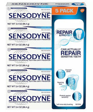 Sensodyne Repair  Protect Toothpaste for Sensitve Teeth 3.4 oz. each, 5 pk. 
