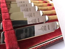 Vintage James Ryals MOP handled Tea/butter Knife Set