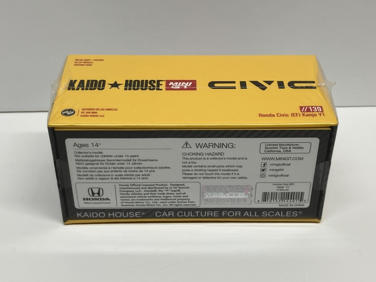 Kaido House x Mini GT Honda Civic (EF) Kanjo V1 (NEW) | eBay