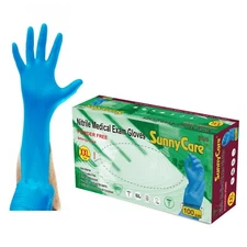 90Pcs SunnyCare 5.0mil Nitrile Exam Gloves Chemo-Rated (Vinyl Latex Free) XXL