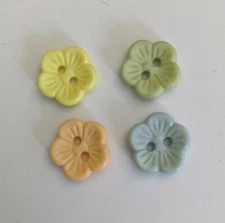 Flower Shank Button 14mm -.55 inch Dill Buttons(Choose Color)    