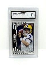 JOE BURROW 2020 SAGE HIT PREMIER DRAFT ROOKIE #56 - CINCINNATI BENGALS GMA MINT