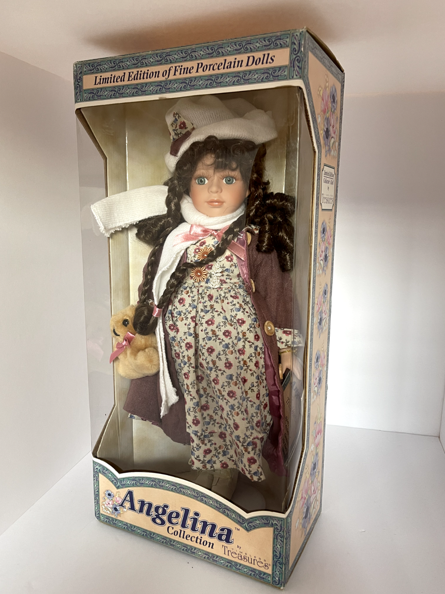 Holiday Porcelain Doll Angelina Collection Timeless Treasures