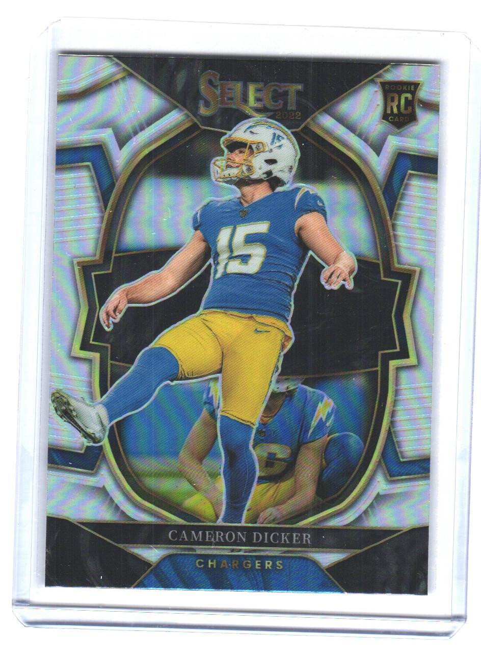 CAMERON DICKER 2022 Select Concourse Silver Prizm #16 Chargers RC