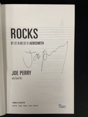 Joe Perry Signed Book Rocks My Life In & Out of Aerosmith JSA Steven Tyler Auto - Picture 1 of 4