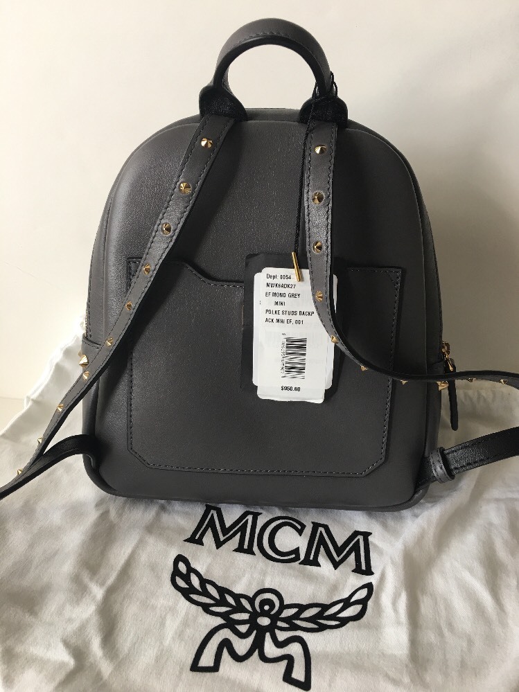 NWT? MCM Limited DUCHESS POLKE STUDS Leather Mini Backpack  display picture 1