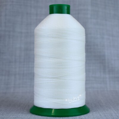 STARKES GEBUNDENES NYLON NÄHFADEN 20s 1.500m LEDER HANDWERK REPARATUR 20 TKT WEISS