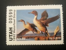 ICOLLECTZONE  US Utah  1992 UT7 Duck Stamp VF NH
