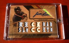 JIM RICE Boston Red Sox Autographed 2016 Topps Triple Threads Baseball Card