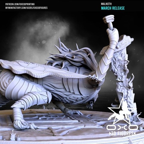 OXO 3D beautiful 1:12 resin figure Maliketh Elden Ring - 第 2/14 張圖片
