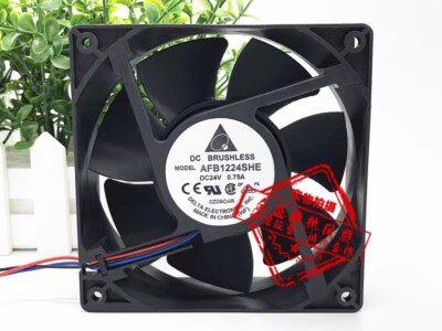 Delta AFB1224SHE 12038 DC24V 0.75A 12CM 3-Wire Inverter Cooling Fan | eBay