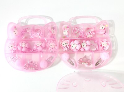 1 Box Kinder Haarschmuck,hallo kitty ،Gummiband kinder Haarzubehör *NEU*