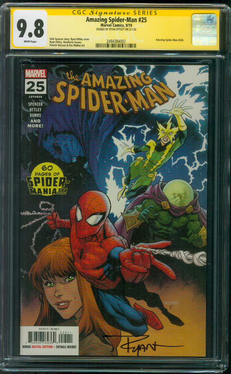 Amazing Spider Man 25 CGC 9.8 SS Ryan Ottley 9/19 | eBay