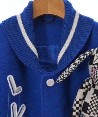 LOUIS VUITTON Varsity Jacket BluexWhite 52(Approx. XXL LOUIS VUITTON Varsity Jacket BluexWhite 52(Approx. XXL
