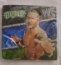 WWE Randy Orton Wrestler Birthday Party Supplies 16 Beverage Napkins Sealed 2011