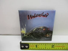 Unleashed "UNLEASHED" Lp 1986 Private Metal Pinback Pin Button