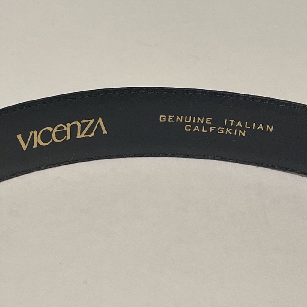 Vicenza Womens Waist Belt Black Golden Adjustable Genuine  display picture 3