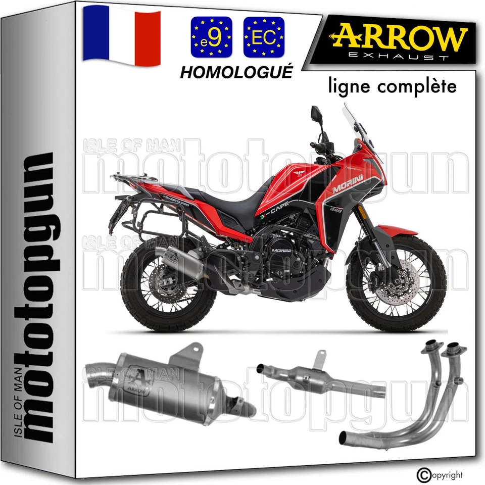 72640PO - Silencieux Échappement Arrow Indy-Race Titane Moto Morini X-CAPE 650