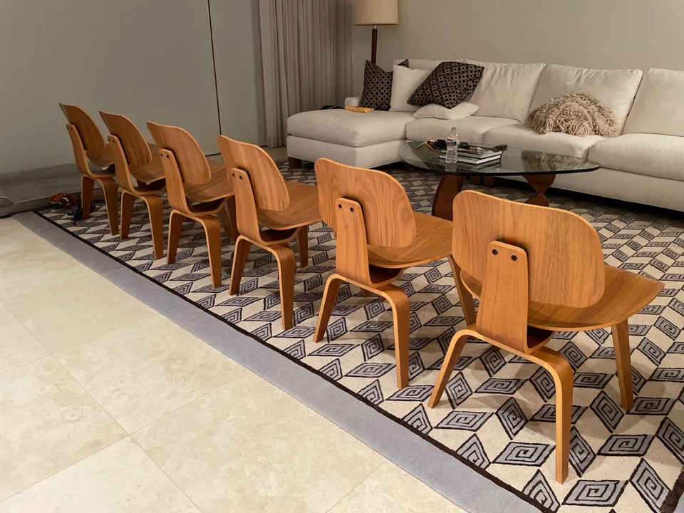 SET OF 6 Walnut Eames DCW dining chairs - VINTAGE 2006 - Изображение 4 из 4