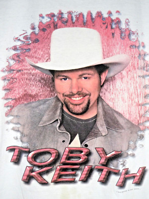 Vintage Toby Keith T Shirt XL Mens 2003 Shockn Yall Tour Country Music Concert