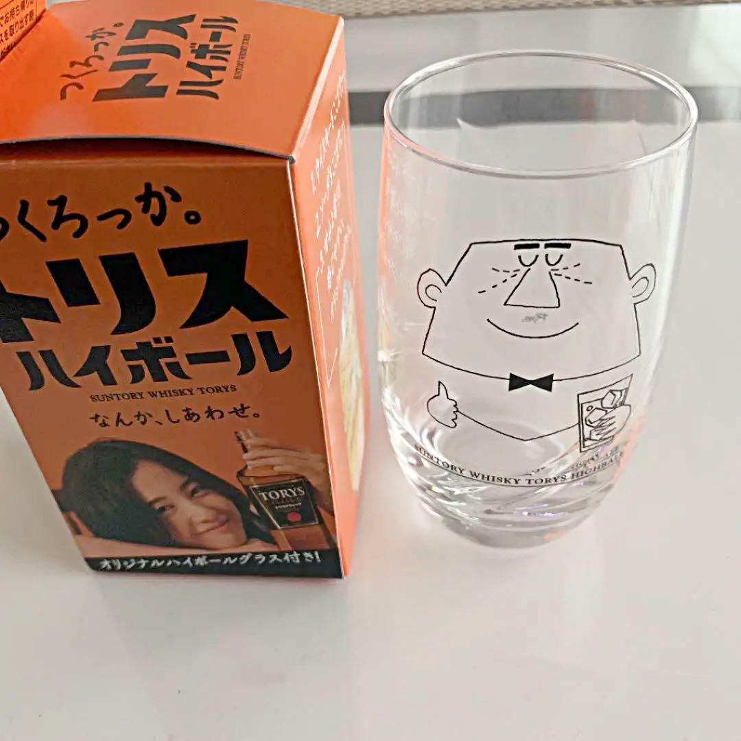 Suntory Uncle Torys Clear Glass 12 cm Ryohei Yanagihara Novelty
