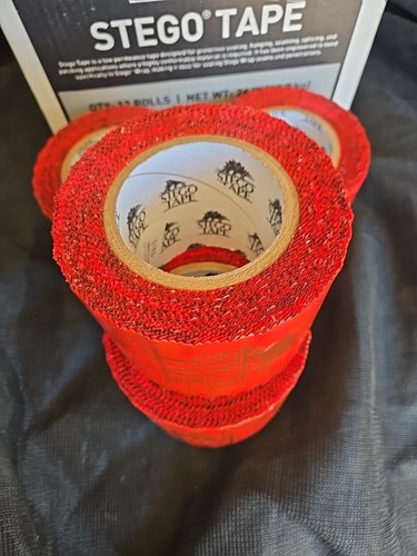 NEW 4 ROLLS STEGO TAPE SEAL, BOND & PATCH WORKS / STEGO WRAP 3.75" X 180' # UT5 - Picture 3 of 10