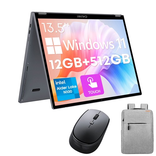 CHUWI FreeBook 13.5'' Touchscreen Laptop 3.4Ghz Intel N100 Quad Core Windows 11 - Picture 13 of 13