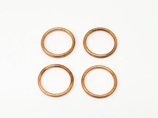 4x Exhaust Copper Gaskets For Honda CB 650 C Custom (S.O.H.C.) 1980-1981