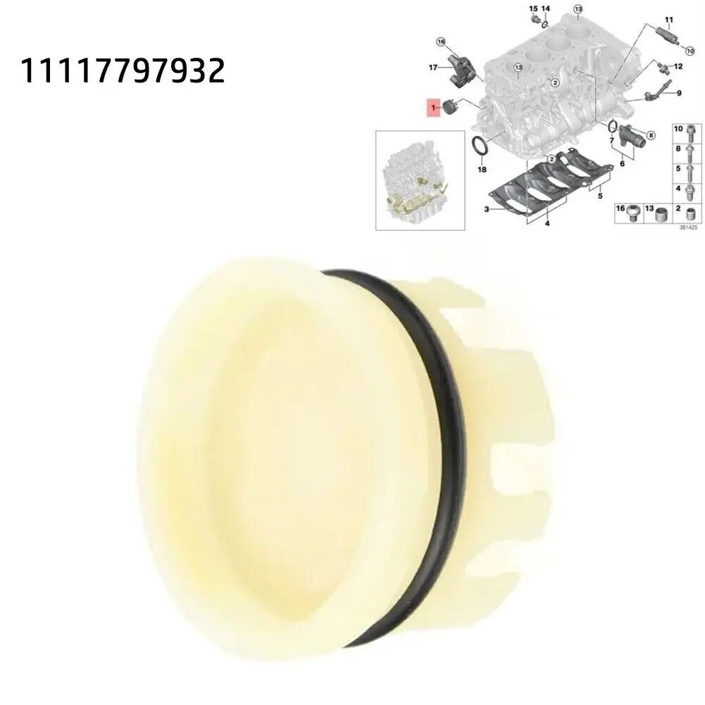 Cover With Seal 11117797932 For BMW Engines B48 N47 E87 E36 E46 E90 E91
