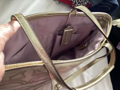 COACH F17474 Signature Multicolor Tartan Plaid Tote Shoulder Handbag Purse NWT - Picture 5 of 6