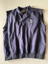 ZERO RESTRICTION Men's Vest Large Navy Blue Golf TPC Sawgrass USA #1959