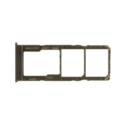 SIM Micro SD Card Tray Dual for Samsung Galaxy A12 Black Replacement Repair Part