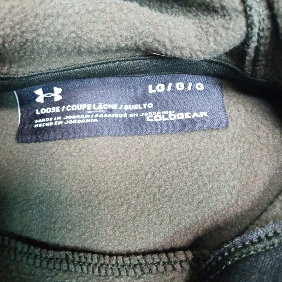 VETEMENTS Felpa Under Armour donna L verde con cappuccio Coldg abbigliamento sportivo attivo