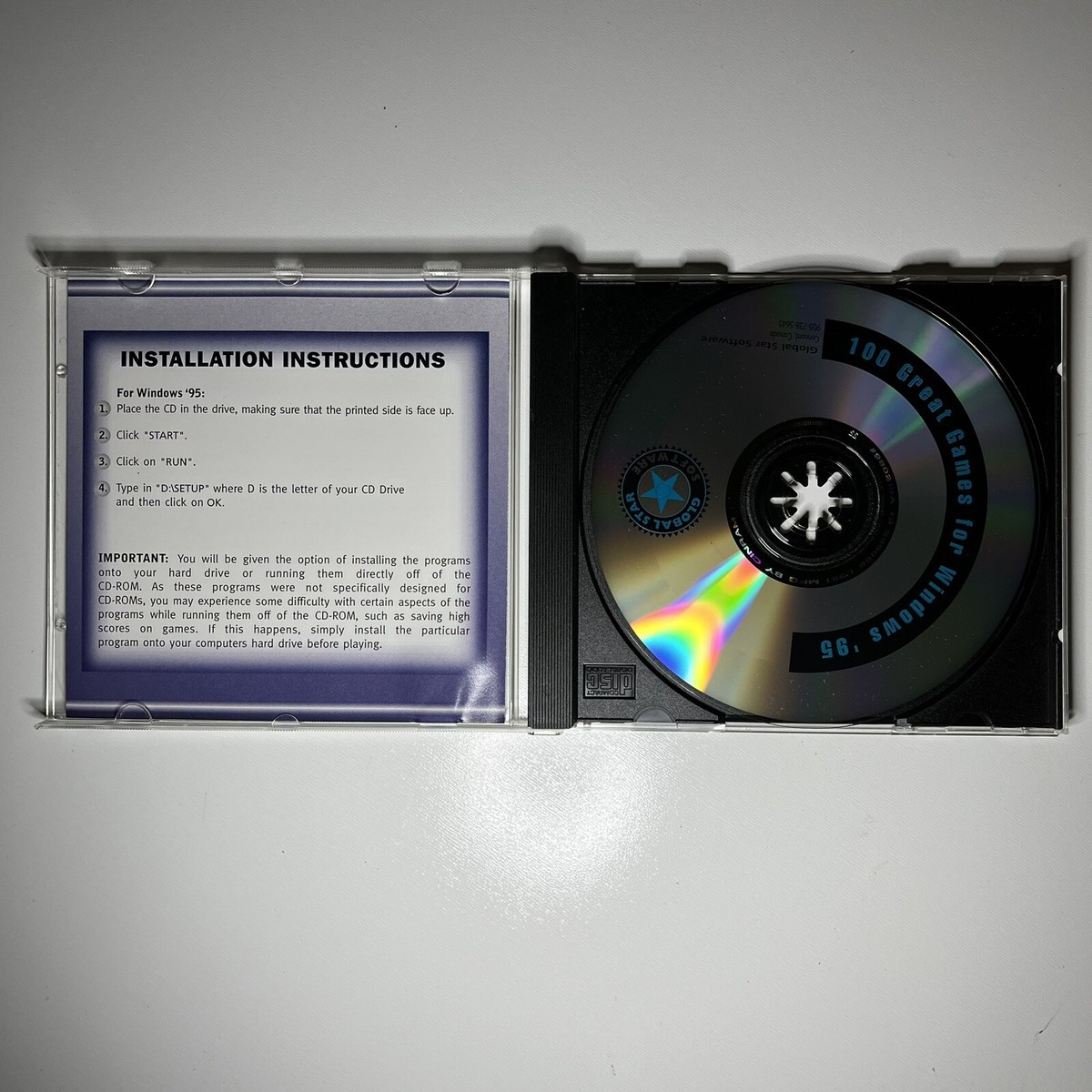 100 Great Games for Windows 95 PC CD-ROM 1997 | eBay