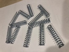 12 Compression Springs 0.048 " X .435 " X 1.91 " Music Wire Clear Zinc