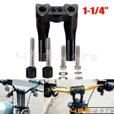 Club Style 1-1/4" Pullback Handlebar Riser For Harley Dyna Sportster XL Custom