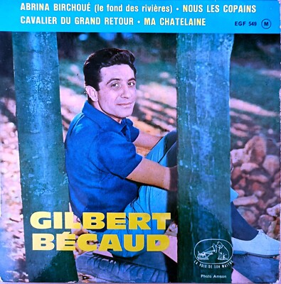 VINYL 45T - ''ABRINA BIRCHOUE'' - von GILBERT BECAUD