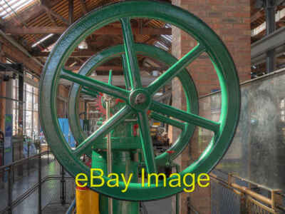 Photo 6x4 Wheels of Industry at MoSI Manchester A close up of one of the  c2016