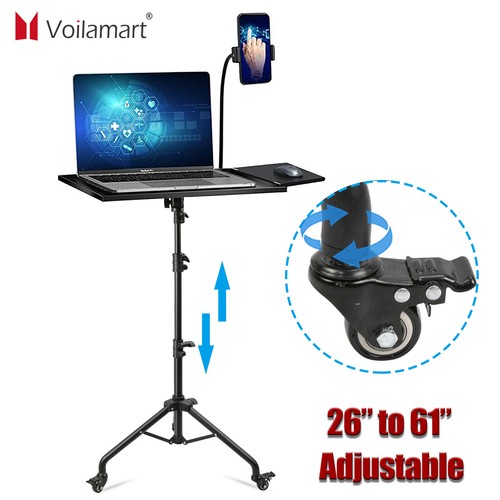 Mobile Projector Tripod Stand Rolling 
