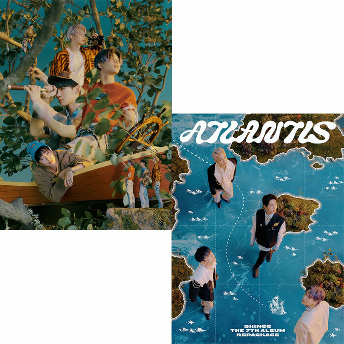 SHINEE ATLANTIS 7th Repackage Album CD+POSTER+Photo Book+3 Card+