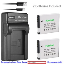 Kastar NB-8L NB8L Battery Charger for Canon PowerShot A2200 PowerShot A3200 IS