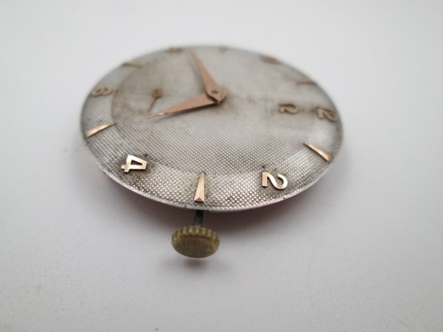 Máquina y esfera Omega Bumper. Automática. Calibre 344. Dial gris. Suiza. 1950 - Imagen 5 de 10