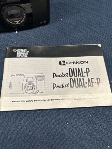 Chinon Pocket Dual Af-P 35mm P&S Camera 28/52mm Lens W/Manual And Strap NEW - Picture 3 of 12