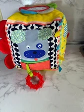 Manhattan Toy Little Explorer Activity Cube - Busy Plush Baby Toy - 8" - 6M+