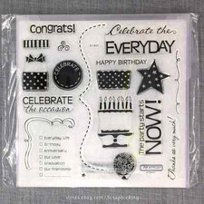 Everyday Celebrations D1400 CTMH Close to my Heart Acrylic Stamps Birthday Party