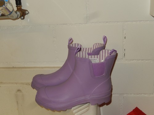 BOTAS TRERO MODA CHELSEA BOTAS DE GOMA PÚRPURA TALLA 38 NUEVAS - Imagen 2 de 7